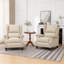 Fauteuil inclinable en cuir véritable-398984930
