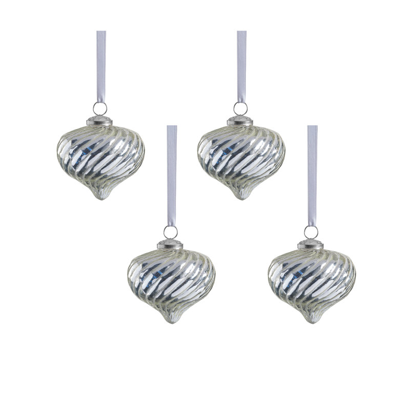 Ornements suspendus tourbillon Mazzi Silhouette, ensemble de 4