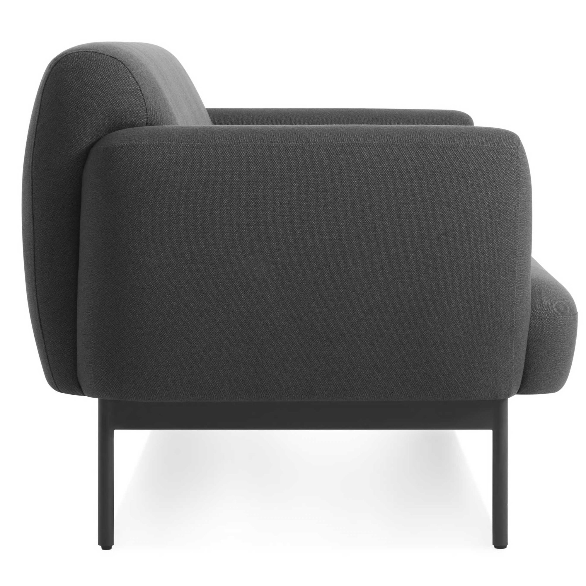 Puff Puff Upholstered Sofa, Maharam Meld in Panda, 31" H x 87" W x 35" D