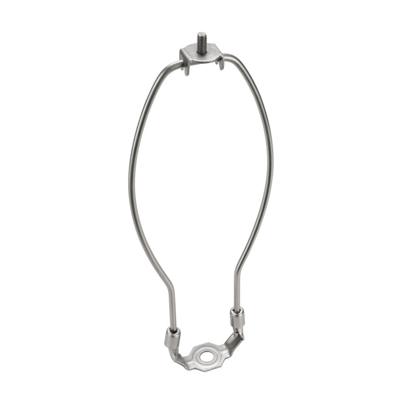 Lampe Harpe, 10" H x 4.5" L x 0.8" D, Nickel satiné