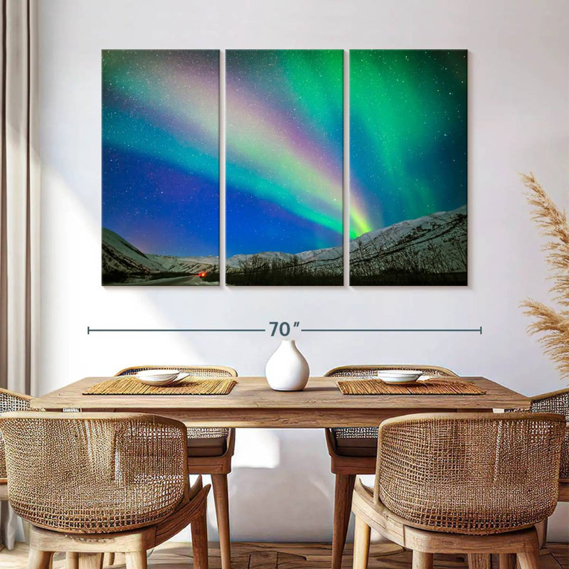 Syd Dalton Highway Aurora, 42" H x 65" W