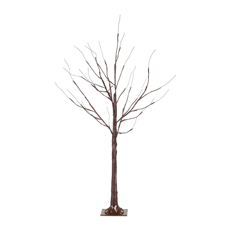 Lighted Artificial Cedar Christmas Tree, 5ft H x 2.92ft W x 2.92ft D