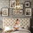 Fabric Upholstered Bed Frame with Adjustable Headboard/Chesterfield-Styled/Wood Slat Support-390291593-390291599