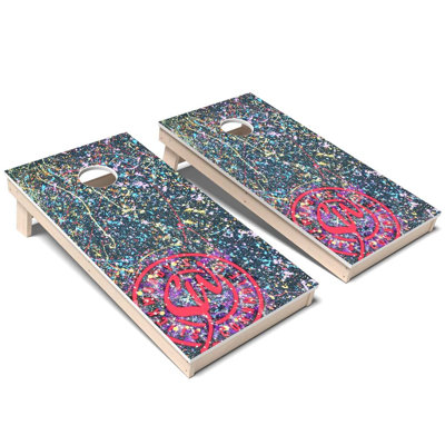 Artist Splatter All-Weather Composite Cornhole Board Set