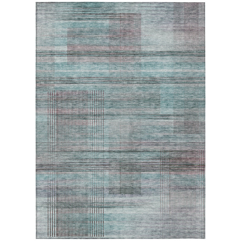 Colier Abstract Indoor / Outdoor Rug, Rectangle 3' x 5'