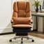 Fauteuil de direction double rembourré avec repose-pieds-1888495435
