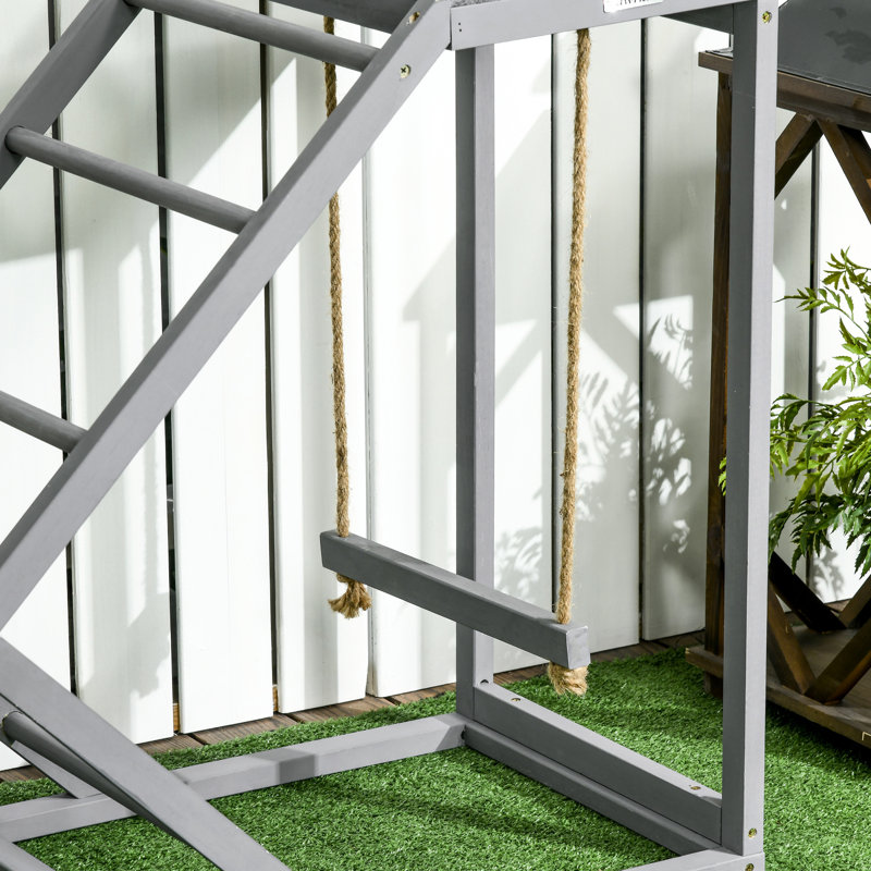 Poulailler et aire de jeu Happiness - Gray For Fun Life