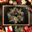 Couronne de Noël avec des lumières chaudes
