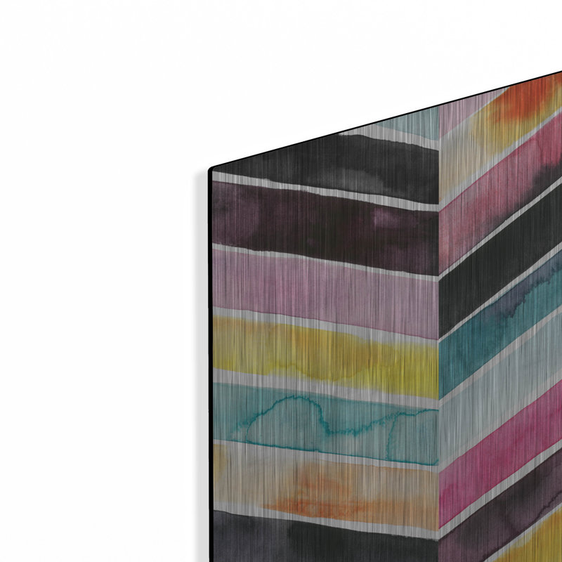 «Vivid Watercolor Chevron II» par Grace Popp, H 24 po x l 16 po