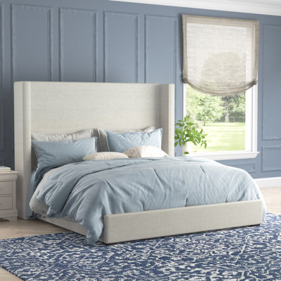 Esparto Upholstered Wingback Bed