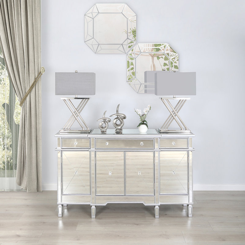 Bessemer Luxury Table Lamps, Bedside Buffet Lamp with Metal Base and Linen Shade, Grey
