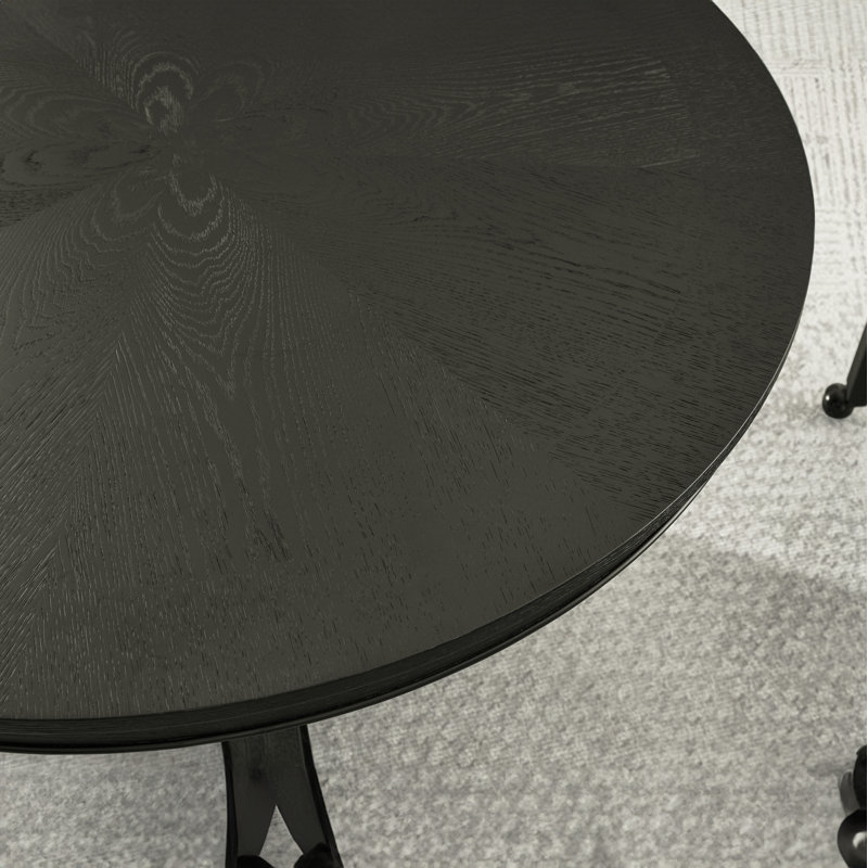 Ensemble repas pour 4 personnes Resendez, Noir / brun
