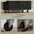 Rolling Kitchen Island with Storage Cart AC Outlets USB Ports Microwave Stand Towel and Spice Rack-482425286