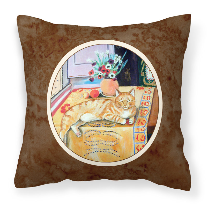  Housse et insert de coussin carré d'extérieur pour chat