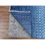 Tapis oriental noué à la main en laine épaisse et moelleuse de 9 pi x 10 po x 14 po bleu denim de la collection Chiaroscuro moderne 1 pi 1 pi 1 po x 1 pi 1 po x 14 po x 1 po bleu denim