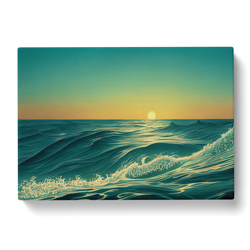 Ocean At Sunrise - Wrapped Canvas, 35cm H x 50cm W x 3cm D