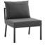 Canapé modulaire d'extérieur 5 pièces Riverside par Modway-614917621-614917623
