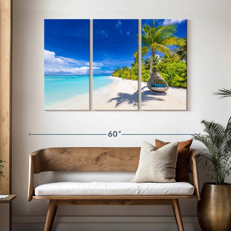 Gillard Bright Maldives Beach, H 32 po x l 50 po