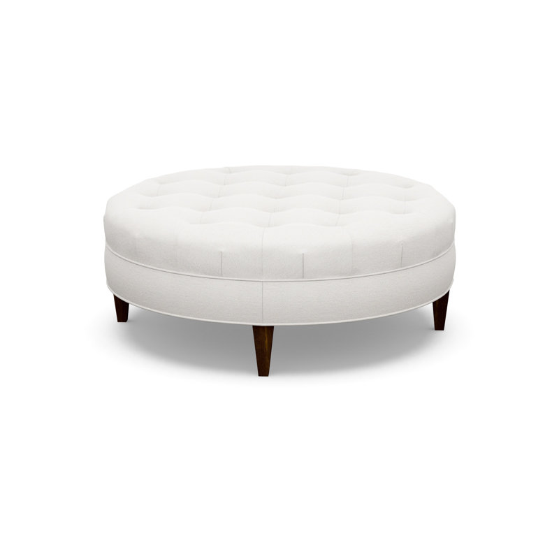 Round Ottoman, Walnut, 7245-70