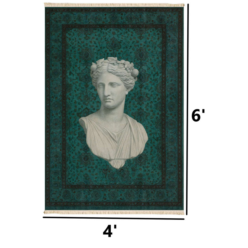 Classical Bust Teal Vintage Runner