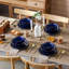 32 Piece Ceramic Dinnerware Sets, Kitchen Dinnerware, Blue Dinnerware With Bas-Relief Around The Edge, Royal Style, For 8 People, Dinner Plate, Dessert Plate, Bowl And Soup Plate-2094732980