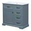 Meuble-lavabo 36 po avec lavabo, lavabo en céramique, 2 tiroirs basculants, charnières de porte à fermeture en douceur-115672173-115672172