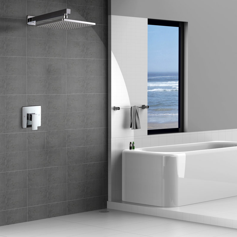 Shower Faucet with Rough-in Valve, Brushed Nickel