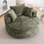 Fauteuil d'appoint rond, fauteuil demi-tonneau pivotant sur chenille à 360 °, canapé-lit moelleux moderne-1531300147
