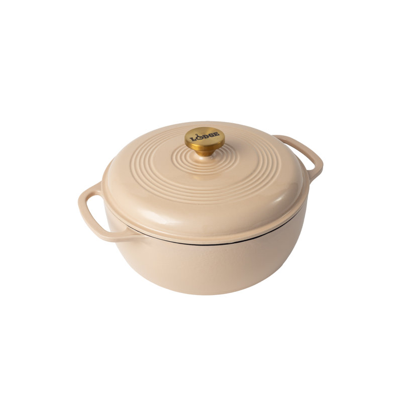 Cocotte en fonte Lodge, 6" H x 11.6" W, Beige