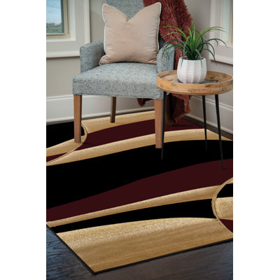 Tapis abstrait bourgogne Dov