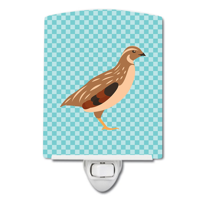 Phoenix Quail Check Ceramic Night Light