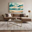 "Coastal Beach Block", toile de luxe beige-884907970