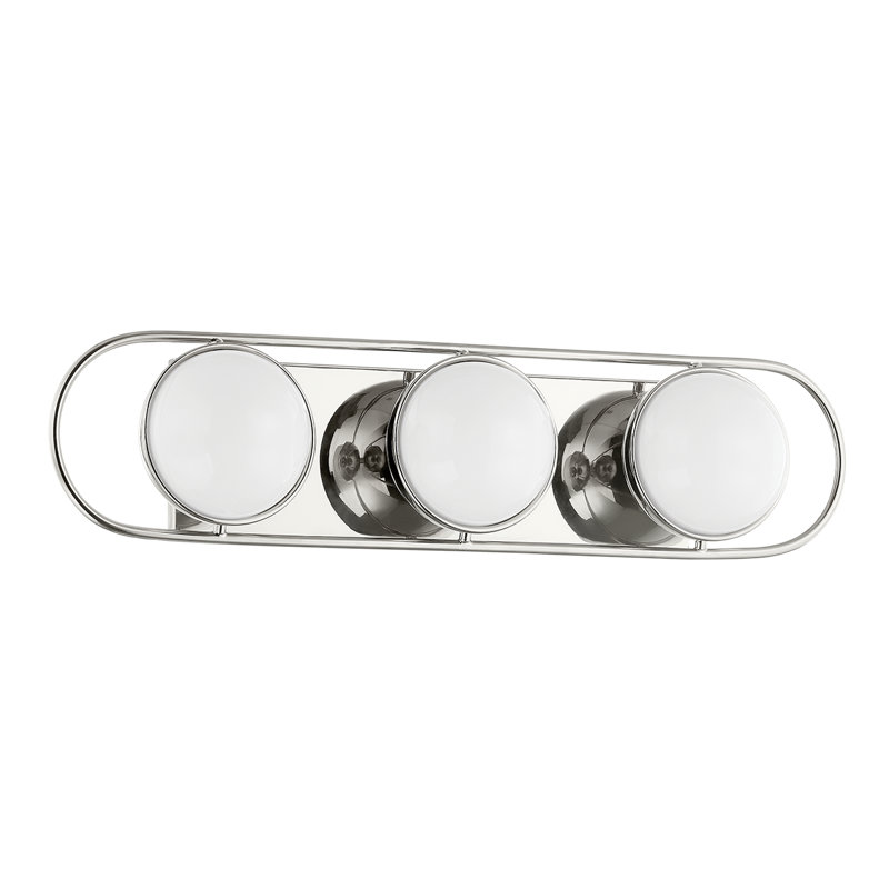 Amy 3 Light Bath and Vanity, Polished Nickel