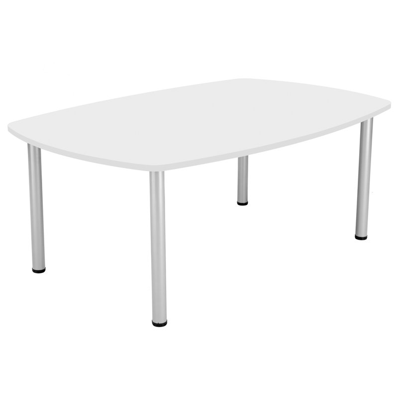 Bouton 180cm Boat Shaped Conference Table, White