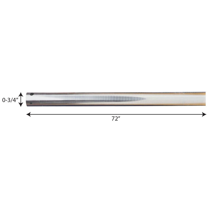 AirPro 72" Ceiling Fan Downrod, Brushed Nickel