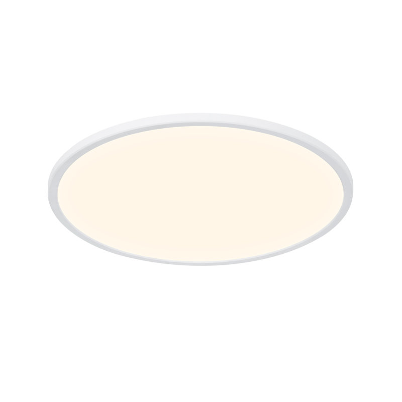 Oja Plastic LED Semi Flush Mount, 2.3" H x 42" W x 42" D