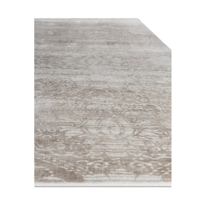 Koda Floral Area Rug in Beige, Rectangle 8' x 10'