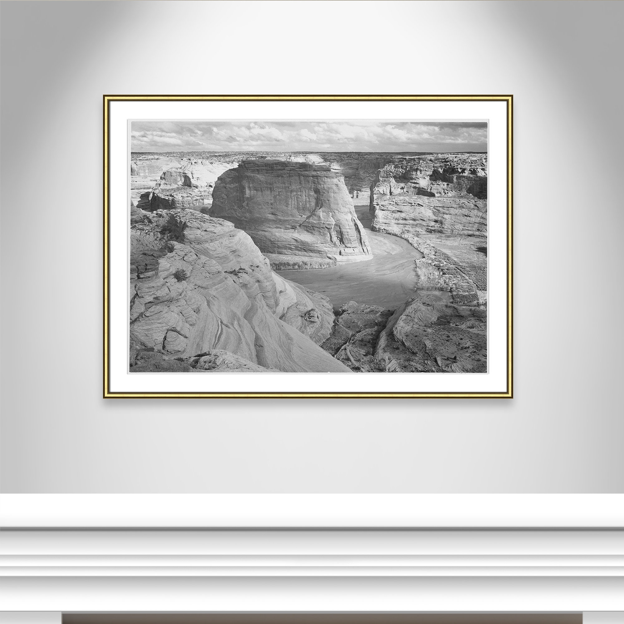 Canyon De Chelly Arizona 2 by Adams, Gold, 30.75" H x 42.75" W x 0.88" D