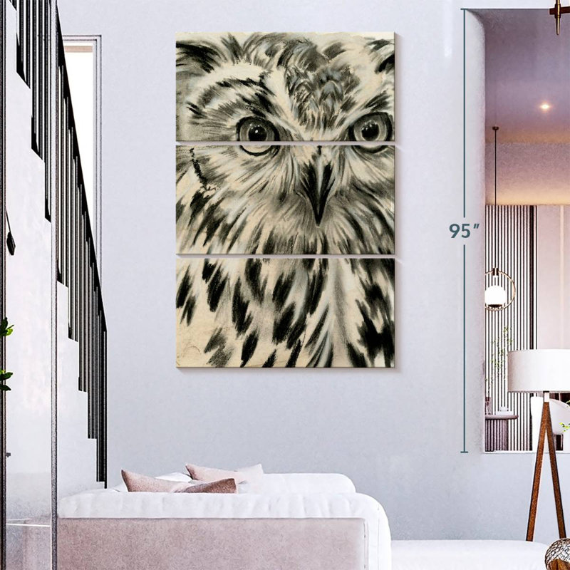 Charcoal Owl I