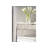 Modern Ingrid Selenite Front Polished Nickel Nightstand 32" Wide
