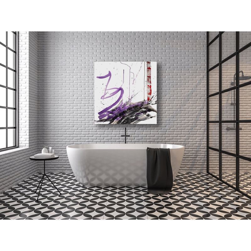 Purple Black III By John Beard - Gallery Wrapped Canvas Print Print by John Beard, 20" H x 20" W x 1" D, Unframed
