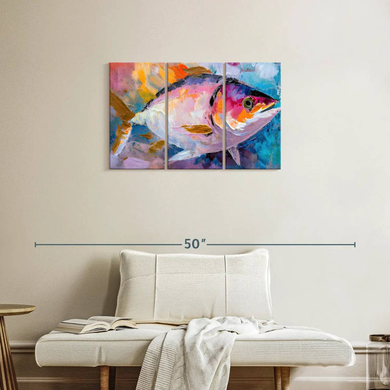 Colorful Tuna, 20" H x 33" W