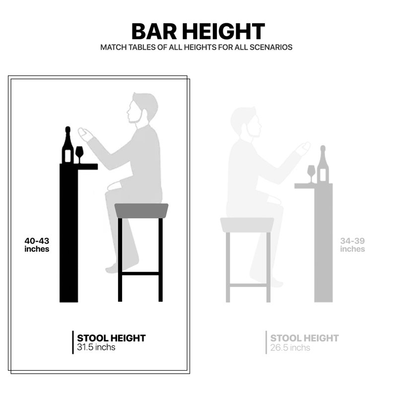 Upholstered Saddle Bar Stools Counter Height Stools Barstools Bar Chairs with Curved Seat & Footrest, Gray