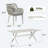 11 Pieces Outdoor Dining Set With Rectangular Dining Table And 10 Chairs-1024060153-1024060159-1024060154