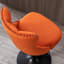 Velours orange de 2, siège réglable en hauteur de 25 à 33 po, dossier, base stable de 17,7 po pour la maison et l'îlot de cuisine - hauteur, base de 17,7 po, dossier confortable, îlot de pub, 2 pièces-953884981-953884991