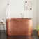 Raksha 60" Double-Wall Copper Soaking Tub with Included Overflow Drain and Foam Insulation