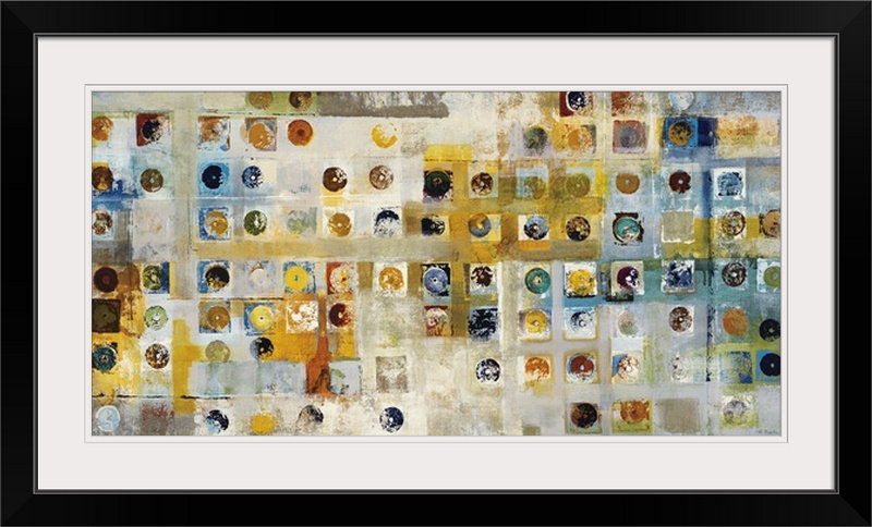 «Glensperth Continum» par Jill Martin, reproduction d'art, H 32 po x l 56 po x P 1 po, Cadre noir