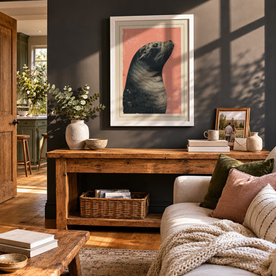 Seal Portrait Coastal - Framed Print