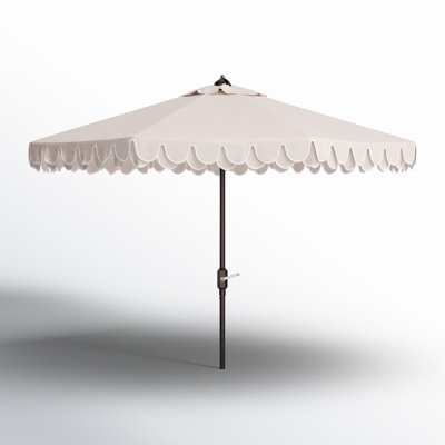 Martelle Mabel 130'' Scalloped Beach Umbrella
