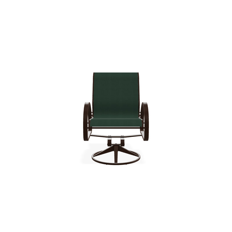 Fauteuil de patio pivotant Hiraku, Vert forêt 22D Sunbrella® vert, Kona texturé